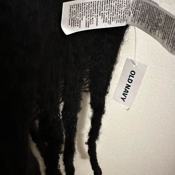 Black Fringe Scarf - Picture 2 of 3